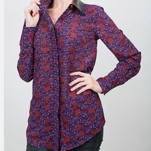 HOUSE OF HARLOW 1960 SHEER LEATHER TOP